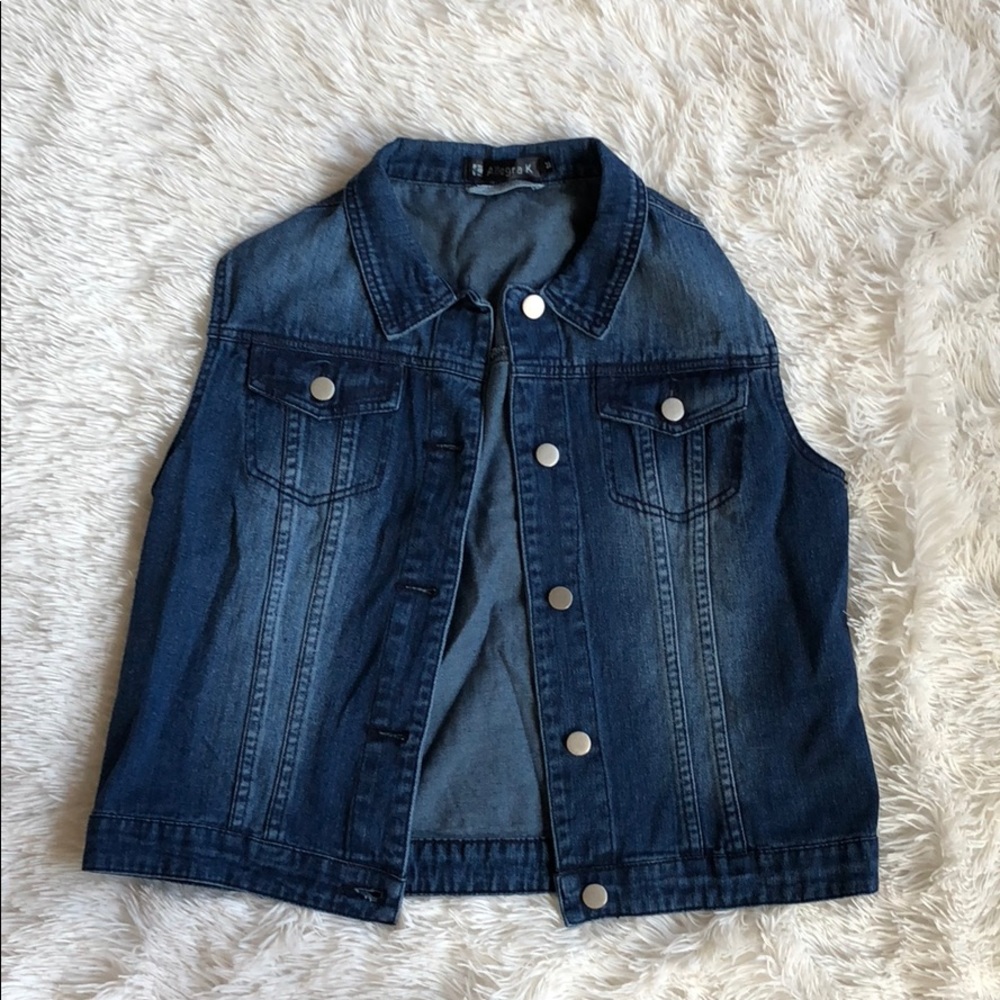 Faded Jean Vest